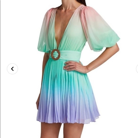 Rococo Sand Emi Ombré Pleated Mini Dress - Picture 6 of 16